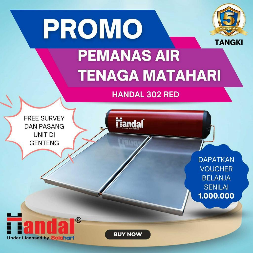 SOLAHART Solar Water Heater Pemanas Air Tenaga Matahari HANDAL RED 303