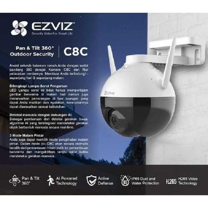 Ready Ezviz C8C 1080P Full HD Smart IP Camera 2MP Kamera CCTV WiFi Outdoor Kualitas Terbaik
