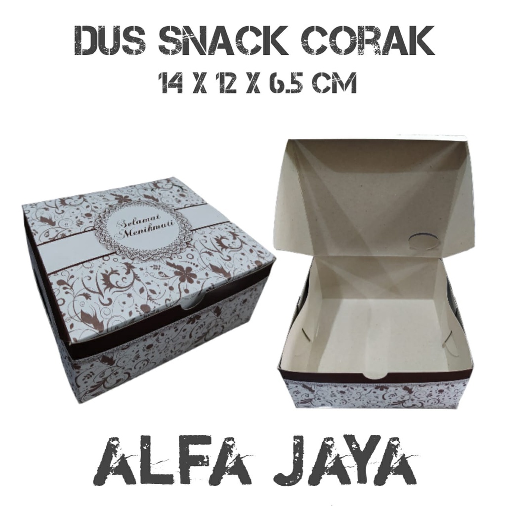 

Dus batik uk 14 x 12 / snack box / 20pcs