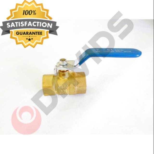 Stop Kran Ball Valve Ballvalve Kuningan 3/4 Inch