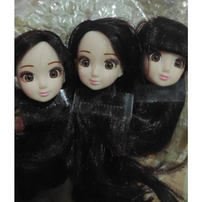 mainan anak boneka barbie cantik princess kepala barbie 30cm 1/6 anlily doll