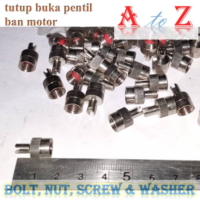 Tutup buka pentil ban nikel/tutup pentil/tutup buka pentil ban motor
