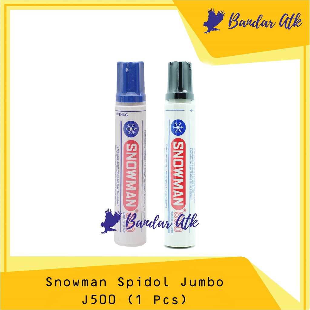 

Spidol Snowman Permanent Marker Jumbo Besar 500 [1 PCS]