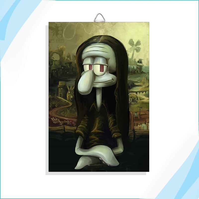 poster hiasan dinding Squidward cocok buat diruang tamu