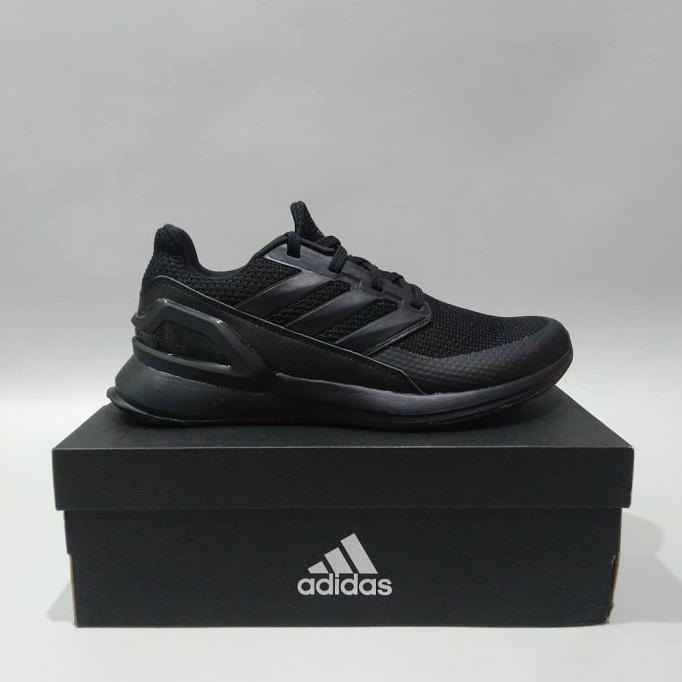 Sepatu Pria Adidas Rapidarun" Triple Black" 100% Original Bnib Ukhasachairil