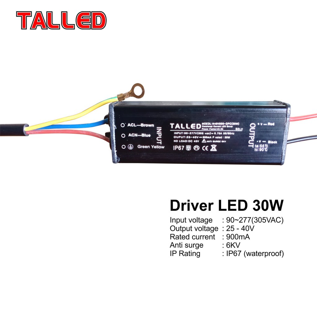 LED DRIVER TALLED WATERPROOF 30WATT