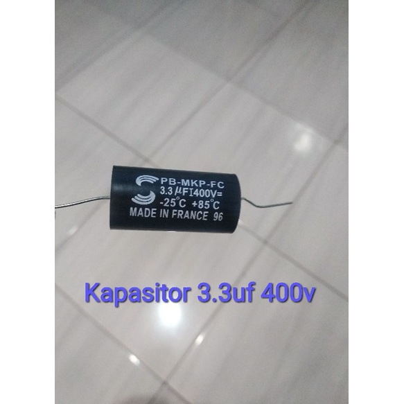 Capacitor 400v 3.3uf Kapasitor Solund Solen 3,3uf 400v MKP ORI France