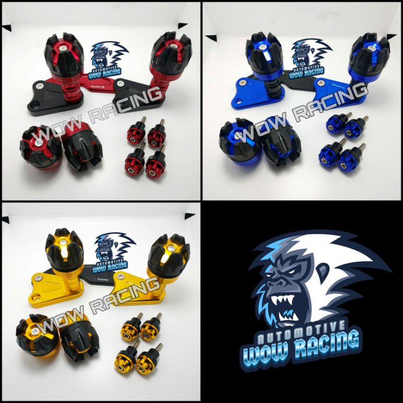 Frame Jalu Slider Knalpot Nmax Aerox + Jalu Spakbor + Jalu As 1Paket 4Item