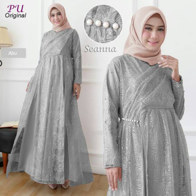 Gamis Pesta Mewah Seanna Dress Pesta Muslimah