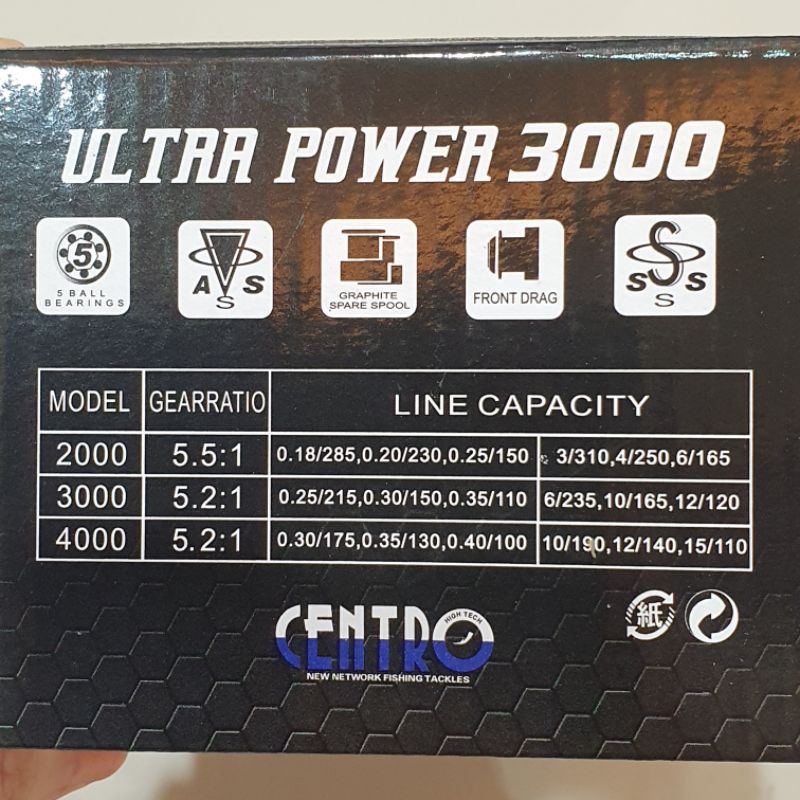 REEL CENTRO ULTRA POWER 2000 3000 4000