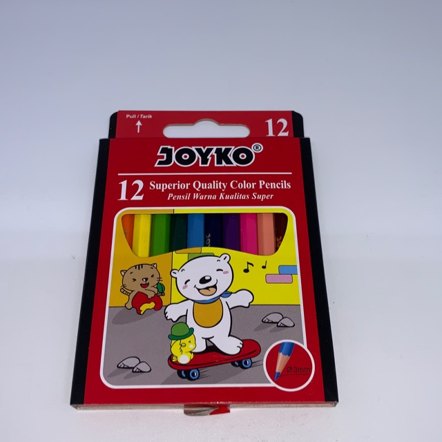 

Pensil Warna Joyko CP 12 Pendek