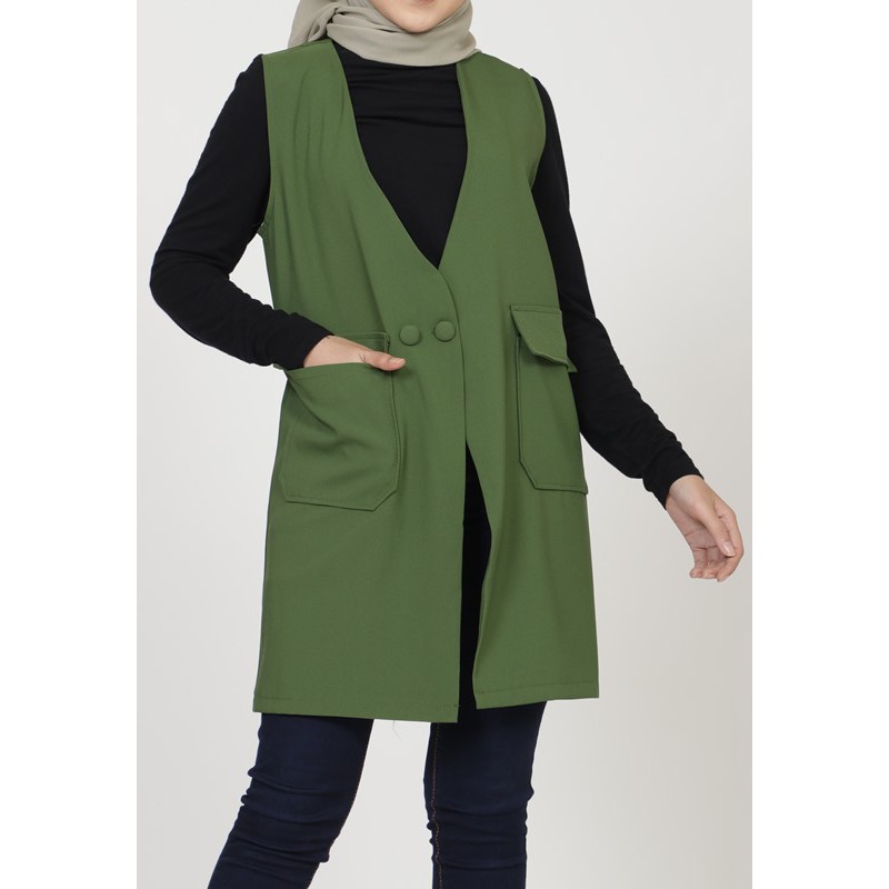 Outer rompi  kantor zahra signature Outer Crepe Silviana