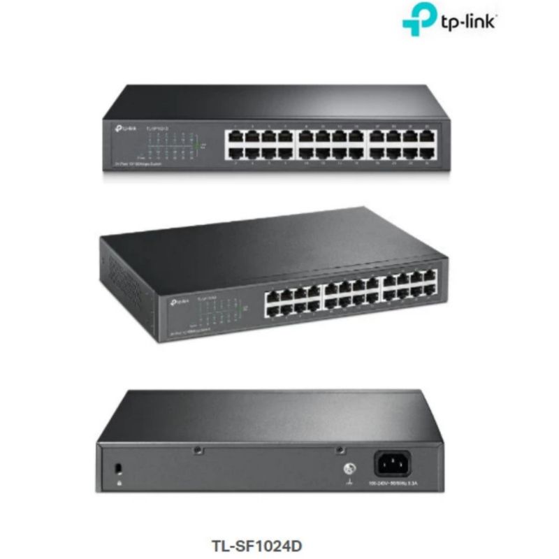 TP-LINK TL-SF1024D Switch Hub 24 Port 10/100Mbps / TPLINK TL-SF1024D