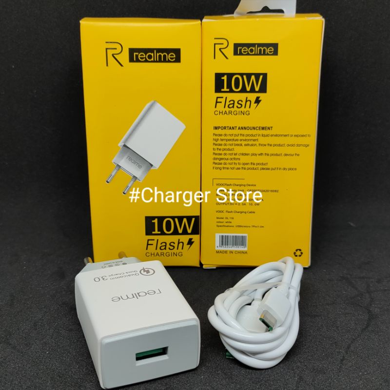 Charger Realme 10W Kabel Micro USB Quick Charge