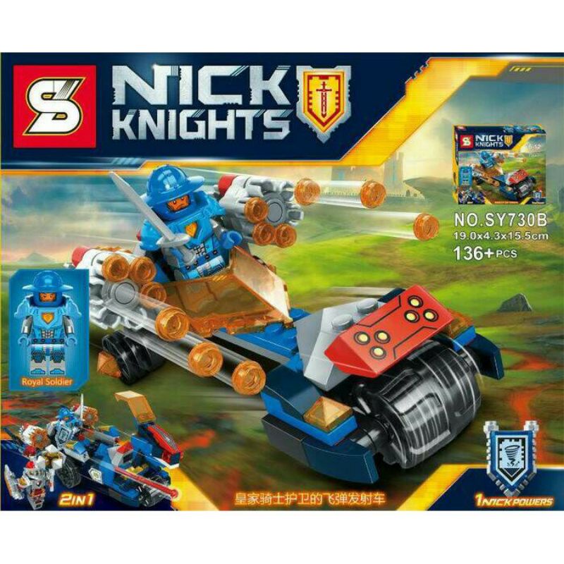Lego Nexo Knight SY707 Nick Knight + Kendaraan (1set)