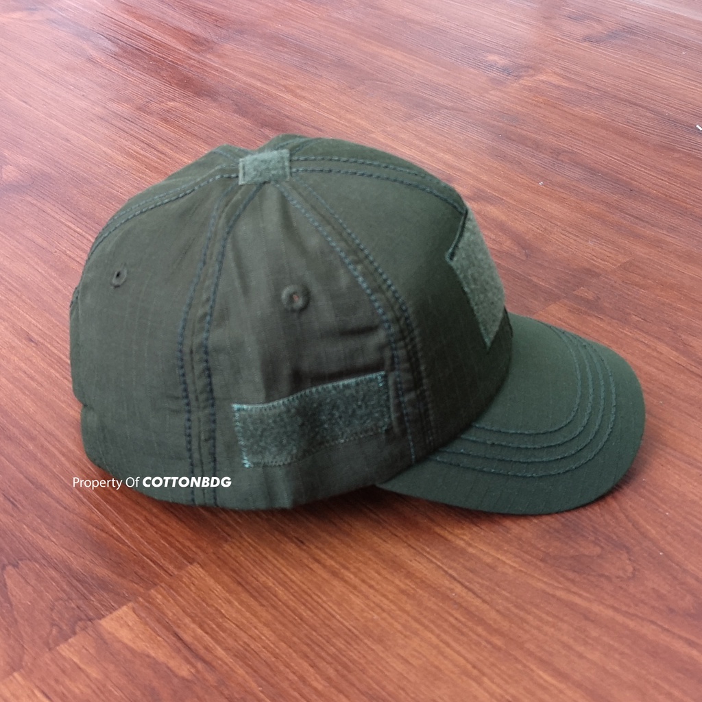 TOPI TACTICAL ORGINAL WARNA HIJAU ARMY UKURAN ALL SIZE BAHAN RIPSTOP PREMIUM