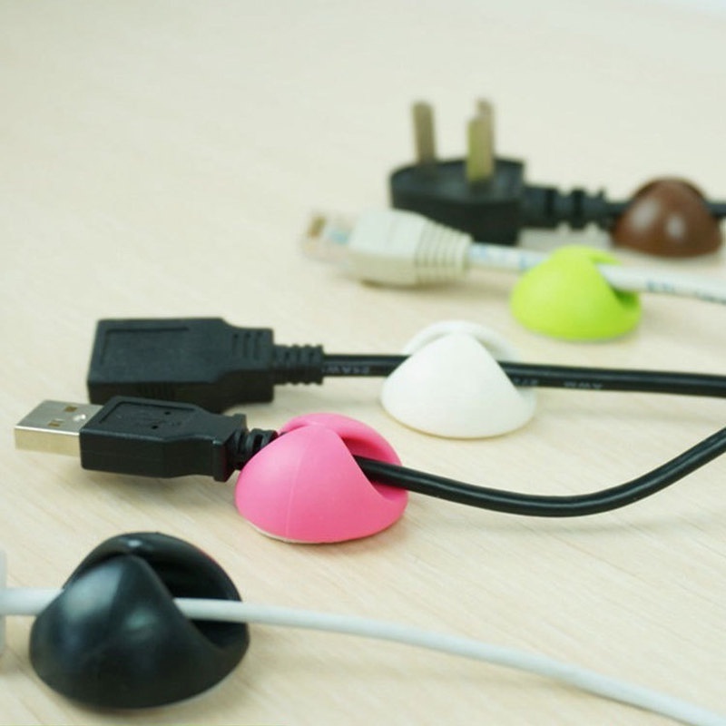 Klip Pelindung Kabel USB Pengisian Daya Bentuk Telinga Kelinci Bahan Silika Gel Dengan Perekat Untuk Kantor