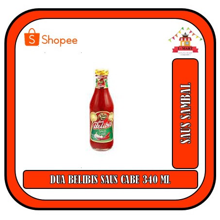 

DUA BELIBIS SAUS CABE SAMBAL 340 ML BOTOL KACA PEDAS GURIH