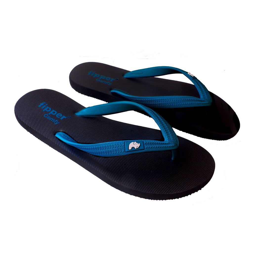 Sandal Fipper Comfy Black Navy | Original for Man & Woman, Sandal Jepit, Sandal Pantai, Sandal Rumah