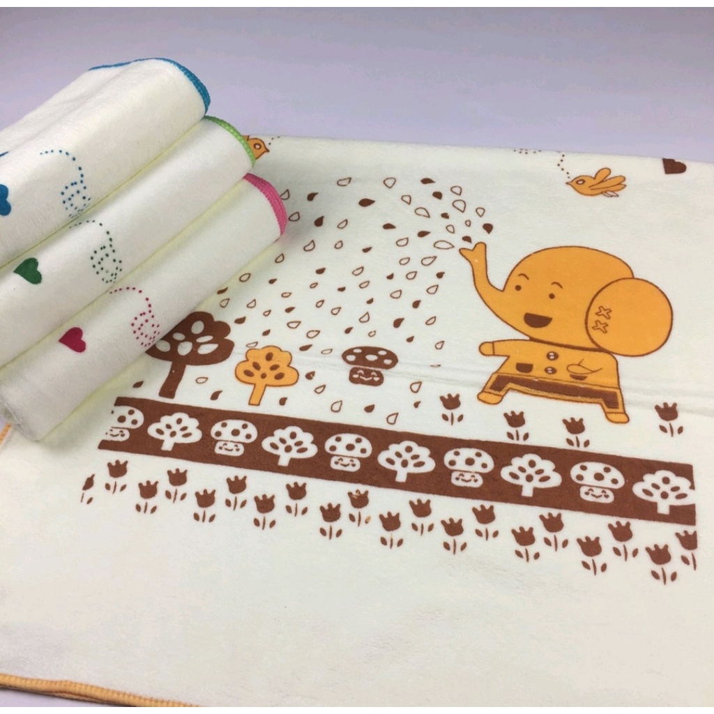 Handuk Bayi Motif dan Handuk Anak Halus dan Lembut 50x100 cm Bahan Microfiber Super Lembut