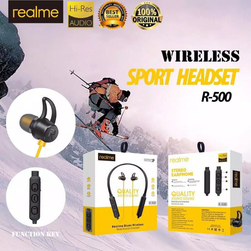 Ry - Earphone headset bluetooth REALME R300 R500 R600 R700 headset bluetooth Realme R 500