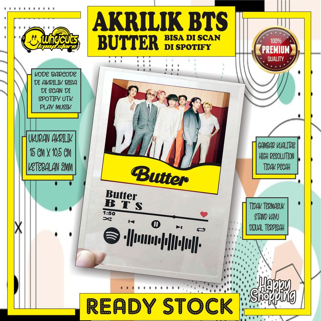 [BACA DESKRIPSI PRODUK] Akrilik Spotify Song Album Kpop (Wajib Order Bubblewrap yah )