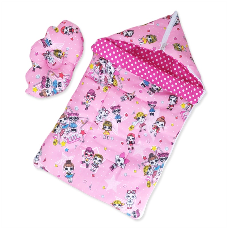 Baby Sleeping Bag + Bantal Peyang Tempat Tidur Bayi Selimut Bayi Motif