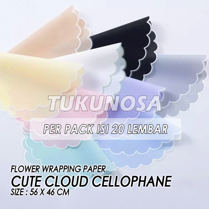 

PERPACK FLOWER WRAPPING PAPER CUTE CLOUD CELLOPHANE - KERTAS BUKET AWAN KERTAS BUNGA BOUQUET CELLOPHANE PAPER KERTAS BUCKET