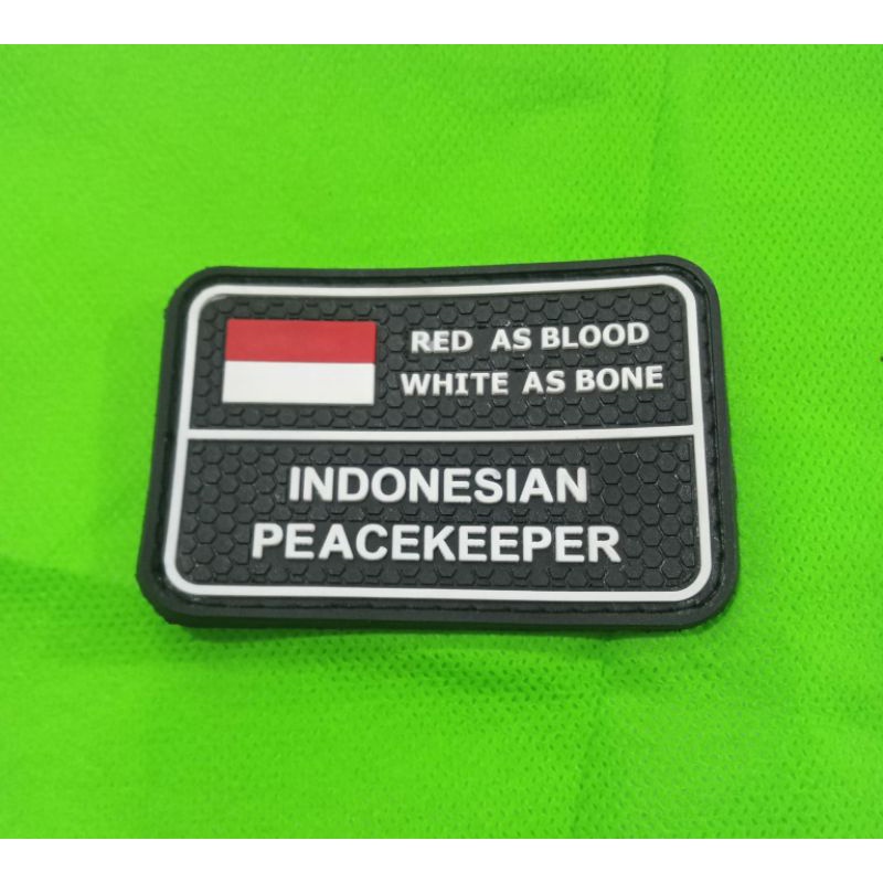 PATCH RUBBER INDONESIAN peacekeeper