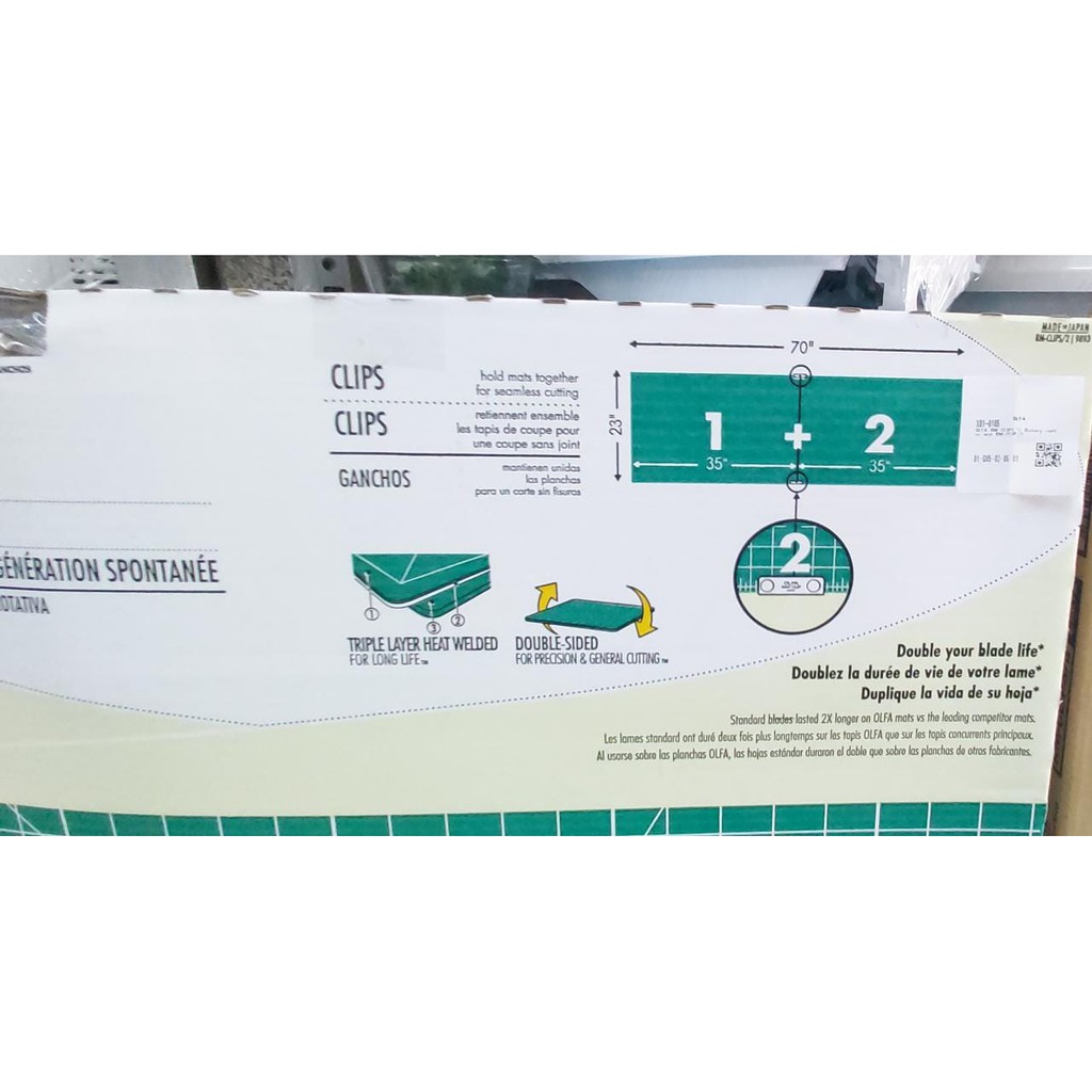 olfa alas potong cutting mat 70&quot; x 23&quot; - model sambung 2