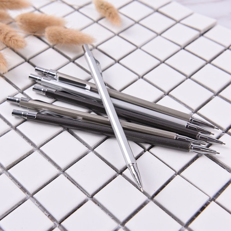 {LUCKID}0.5/0.7mm Metal Mechanical Automatic Pencil For School Writing Drawing Supplie