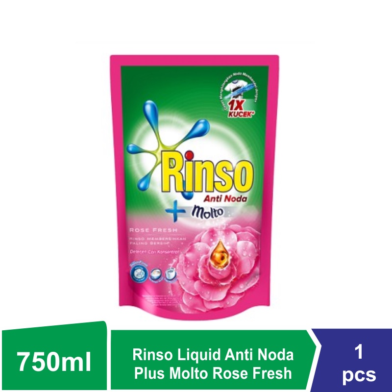 RINSO LIQUID MOLTO 800ML DETERJEN CAIR REFILL