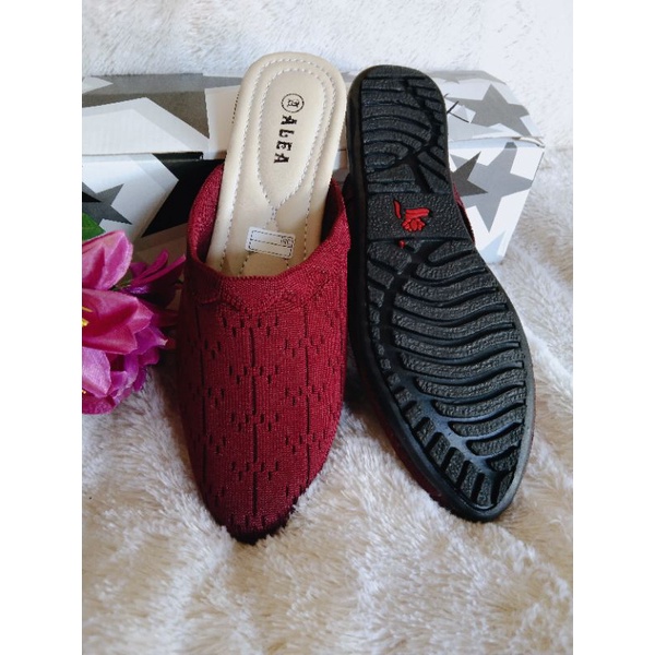 flat shoes Sepatu slop Wanita rajut import murah kualitas bagus