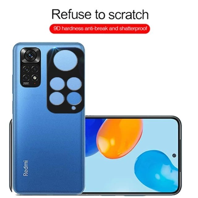 BLACK FULL anti gores KAMERA XIAOMI REDMI NOTE 11 4G / REDMI NOTE 11s