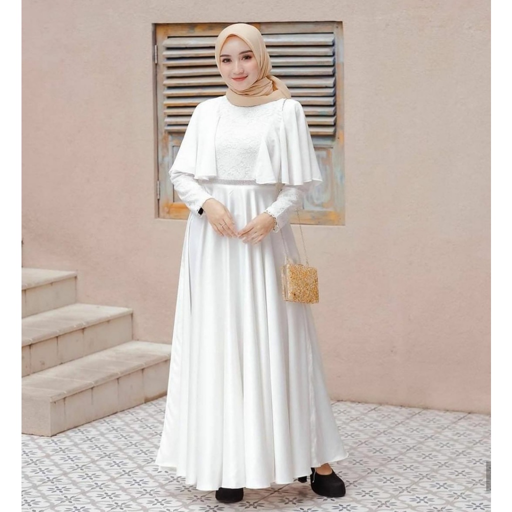 MRA - Baju gamis wanita terbaru gamis Dewasa kekinian modern 2021 wanita dress Syirin maxy