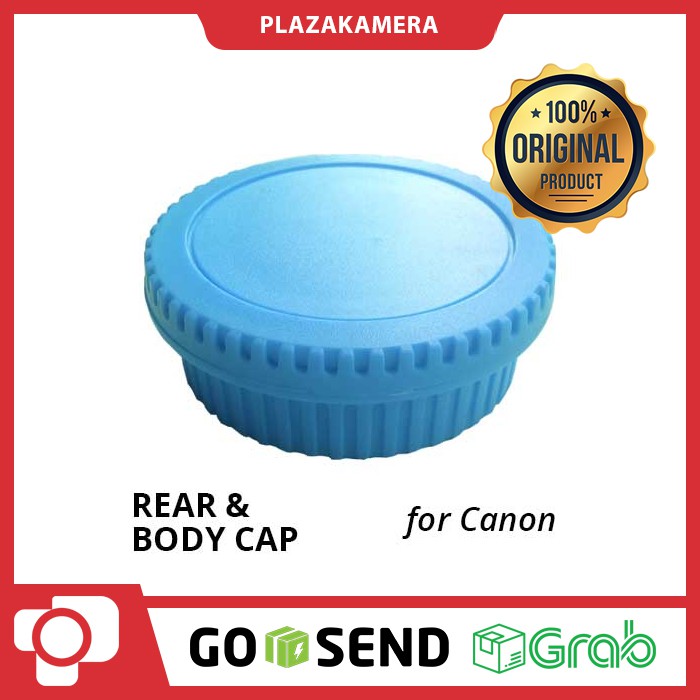Rear &amp; Body Cap For Canon Light Blue