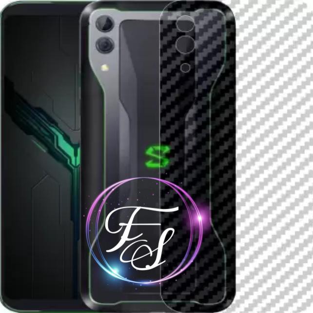 Skin Carbon Transparan Xiaomi Black Shark 2 Pro Anti Gores Belakang HP Stiker Anti Jamur 3D Film