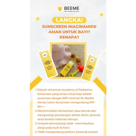 Beeme Honey Sunscreen Lotion SPF 50+ Niacinamide