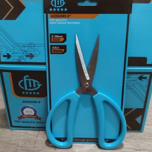 GUNTING DAPUR GG PVC STAINLESS STEEL 8&quot;/ Scissors Gunting Kertas Kain SS SERBAGUNA MULTIFUNGSI/ GUNTING DAPUR/GUNTING KAIN/GUNTING KERTAS PLASTIK /KITCHEN SCISSOR DAGING KERTAS KAIN