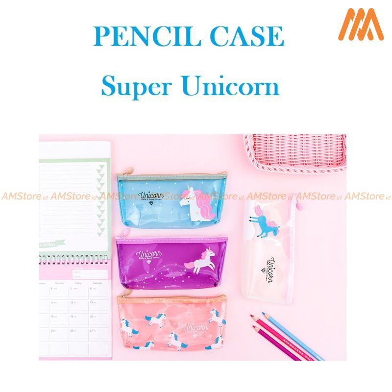 

AM - Tempat pensil Super Unicorn / Tempat Kosmetik