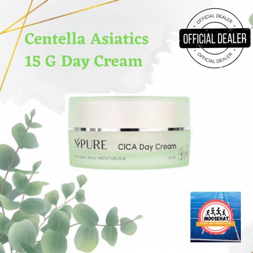 NPURE Cica Day Cream - Krim Penghalus Pencerah Pelembab Perawatan Acne Wajah Centella Asiatica