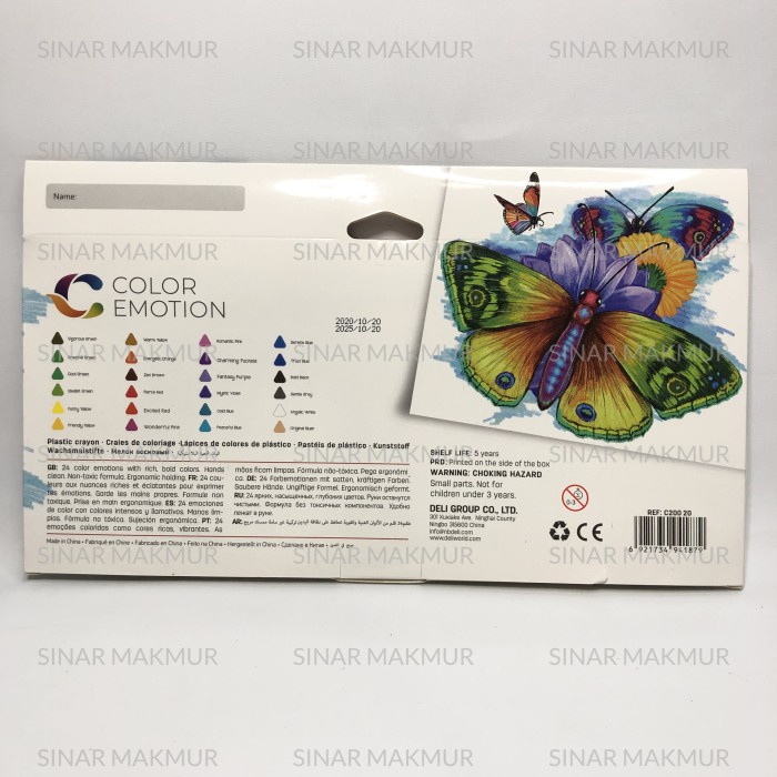 

Murah Plastic Crayon 24 Colors / Krayon 24 Warna Deli C20020 (Set) Berkualitas