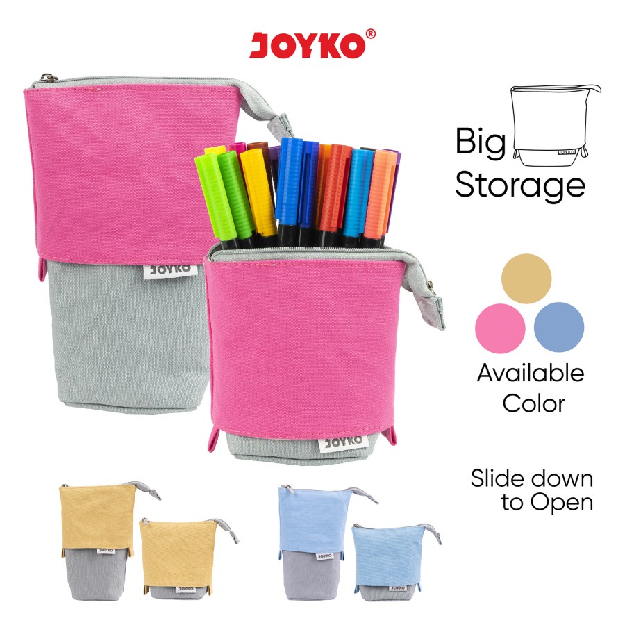 Pencil Case Kotak Tempat Pensil Kain Joyko PC-5007