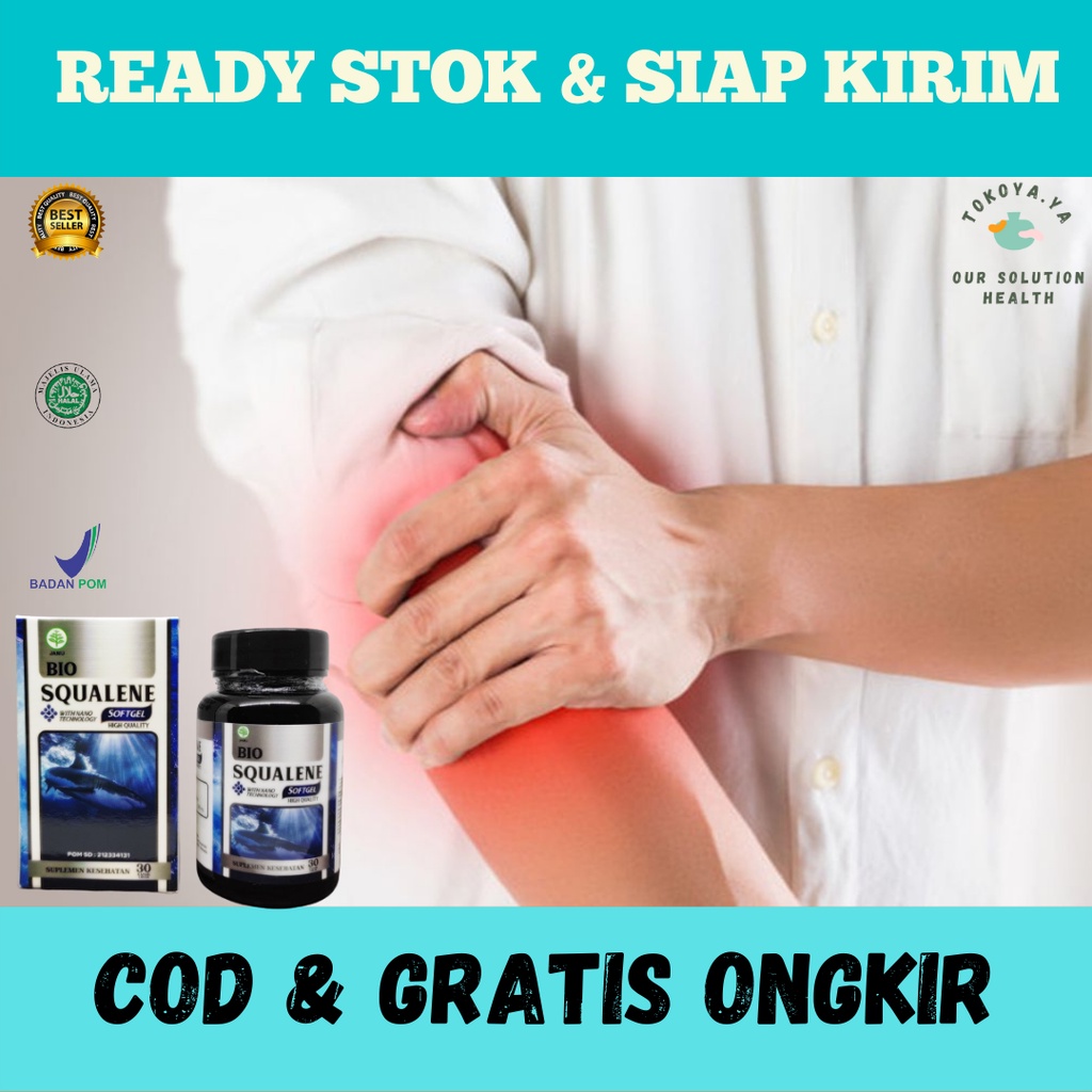 BIO SQUALENE 100% ORIGINAL BPOM, Obat Herbal Nyeri Otot Lengan,  Obat Nyeri Otot Lengan Kanan, Obat 