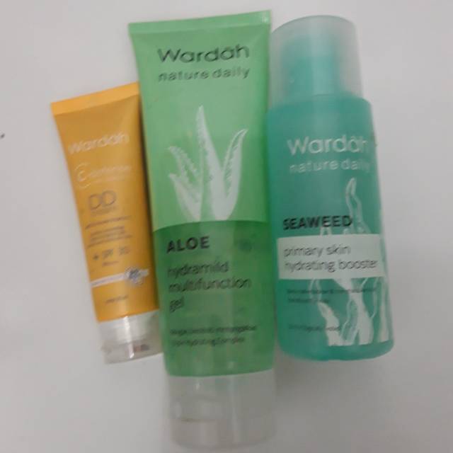 PRELOVED PAKET WARDAH GEL DD CREAM DAN BOOSTER