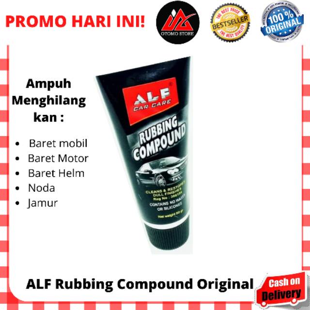 ALF RUBBING COMPOUND 50gr Poles Magic Penghilang Baret dan Lecet Body Mobil Motor Helm Ampuh Cod