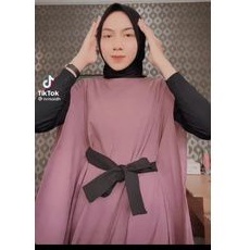 Outer Aleira belt polos hitam - Kaftan Simple