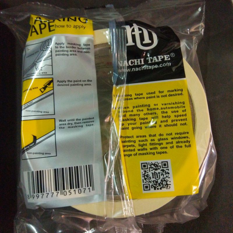 

Kertas lem masking tape Nachi Lebar 48mm