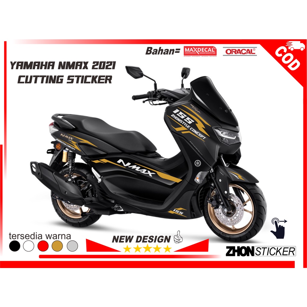 Jual CUTTING NMAX NEW HIJAU STABILO STRIPING NMAX NEW SIMPEL STIKER