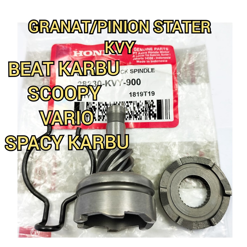 ORI GIGI PINION STATER BEAT KARBU PINION SCOOPY KARBU GIGI KICK STATER BEAT KARBU KICK STATER SCOOPY